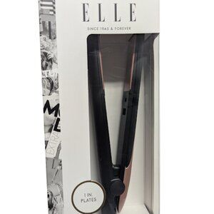 Elle 1in Flat Iron w/Swivel Cord Ceramic Tourmaline Floating Plates New in Box